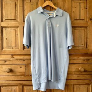 Men's Dunning Golf Large‎ (?) Chapel Hill Country Club Blue Polo Shirt